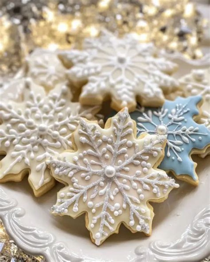 Snowflake sugar cookies