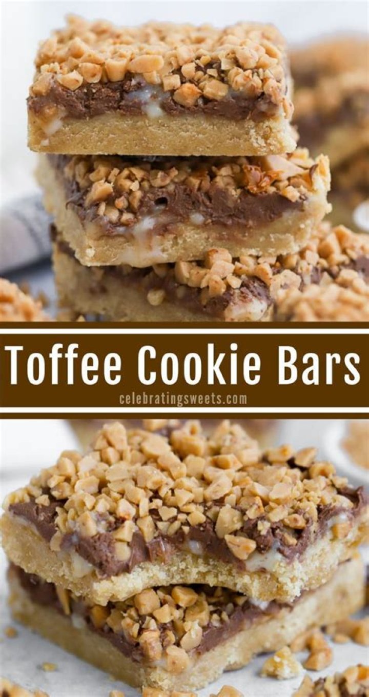 Toffee Bars - Celebrating Sweets