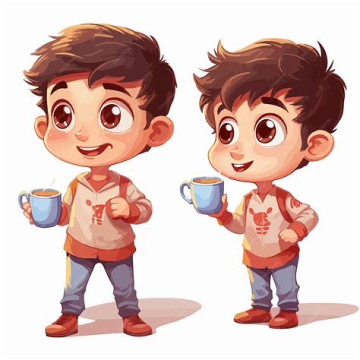 Young Boy with Coffee